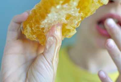 stir stock photo honeycomb