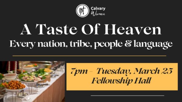 A Taste of Heaven women's event