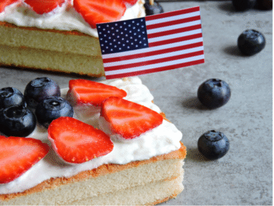 stir flag cake