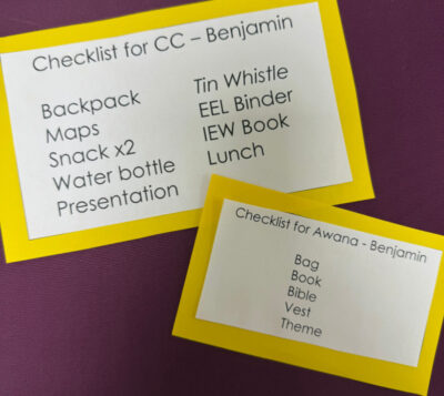 stir school checklist